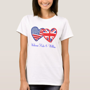 Camiseta Bienvenido Kate y William/ Royal Boda