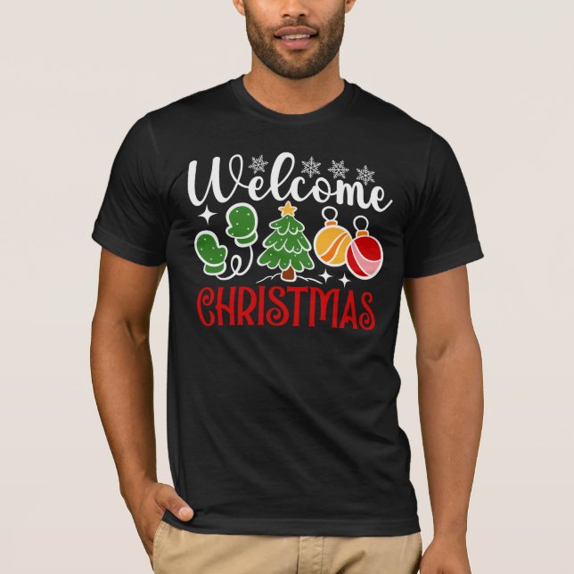 Camiseta Bienvenido Navidad-23758  (Anverso)