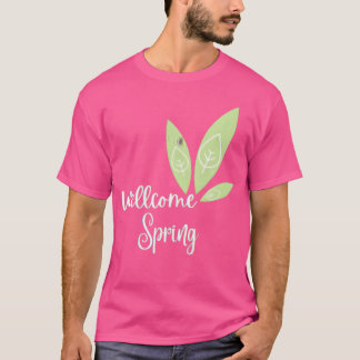Camiseta bienvenido primavera divertido