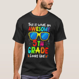 Camiseta Bienvenido Quinto Grado Cute Asombroso Aspecto De 
