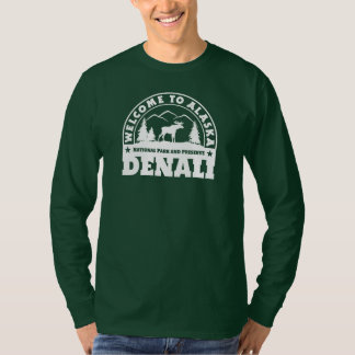 Camiseta Bienvenidos a Alaska. Denali - Logo blanco