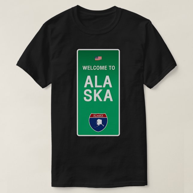 Camiseta Bienvenidos a Alaska TShirt (Diseño del anverso)