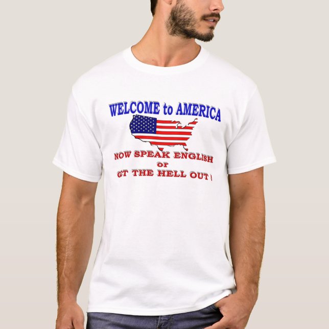 CAMISETA BIENVENIDOS A AMÉRICA (Anverso)