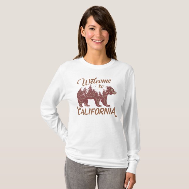 Camiseta Bienvenidos a California Bear (Anverso completo)