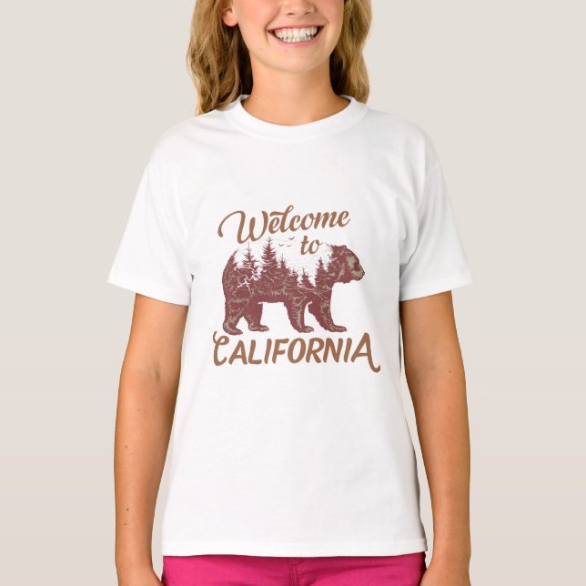 Camiseta Bienvenidos a California Bear Forest (Anverso)