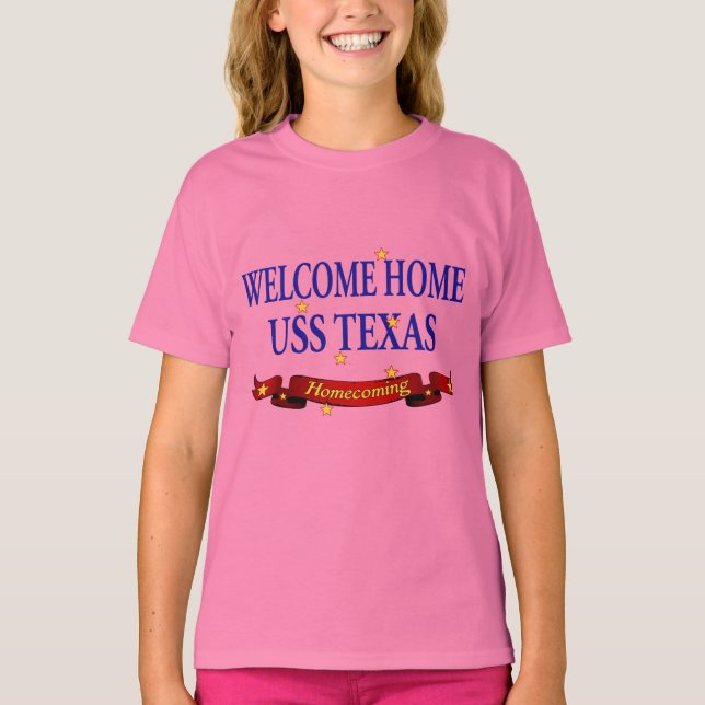 Camiseta Bienvenidos A Casa USS Texas (Anverso)