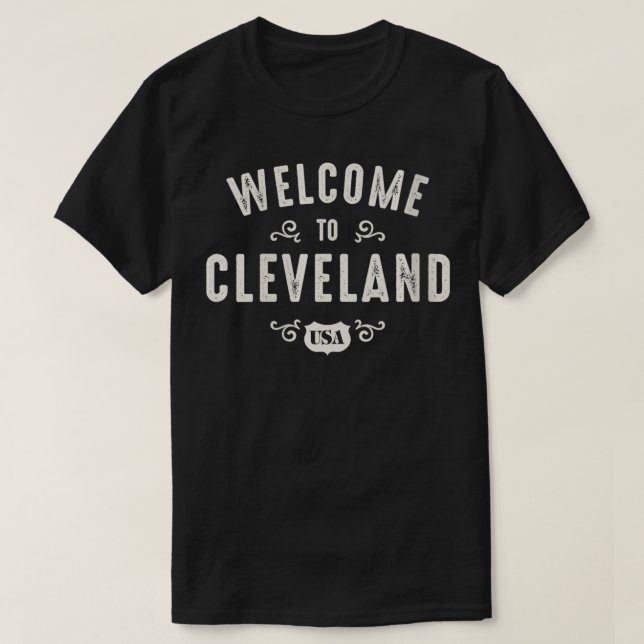 Camiseta Bienvenidos A Cleveland The Forest City Guay V (Diseño del anverso)