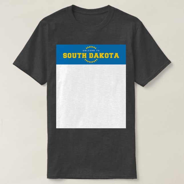 Camiseta Bienvenidos a Dakota del Sur (Diseño del anverso)