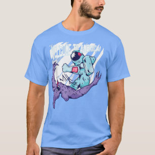 Camiseta Bienvenidos A Estados Unidos Astronauta -Diseño Có