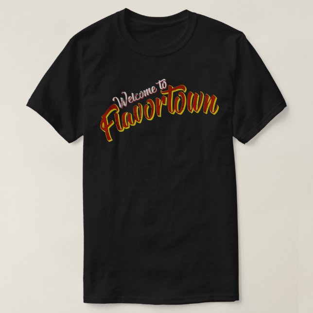 Camiseta Bienvenidos a Flavortown (Diseño del anverso)