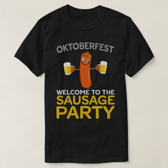 Camiseta Bienvenidos A Funny Oktoberfest, Fiesta De La Salc (Diseño del anverso)