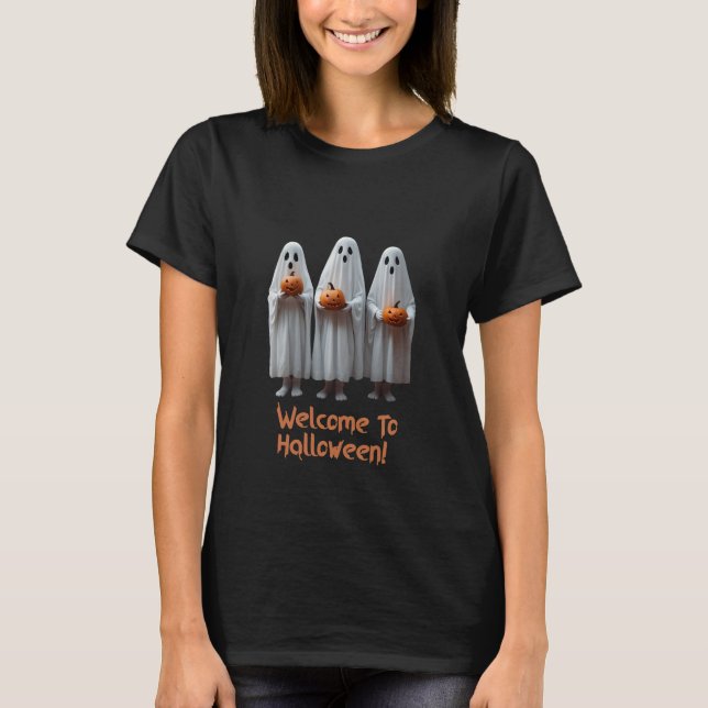 Camiseta Bienvenidos a Halloween (Anverso)