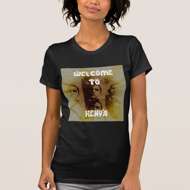 Camiseta Bienvenidos a Kenia con la Colección Obama (Anverso)