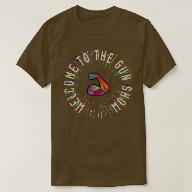 Camiseta Bienvenidos A La Feria De Arma Fle Sunburst  (Diseño del anverso)