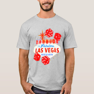 Camiseta Bienvenidos a la gráfica de arte de Las Vegas dado