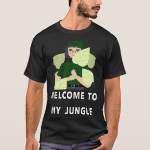 Camiseta Bienvenidos a la planta femenina de humor de mi hu