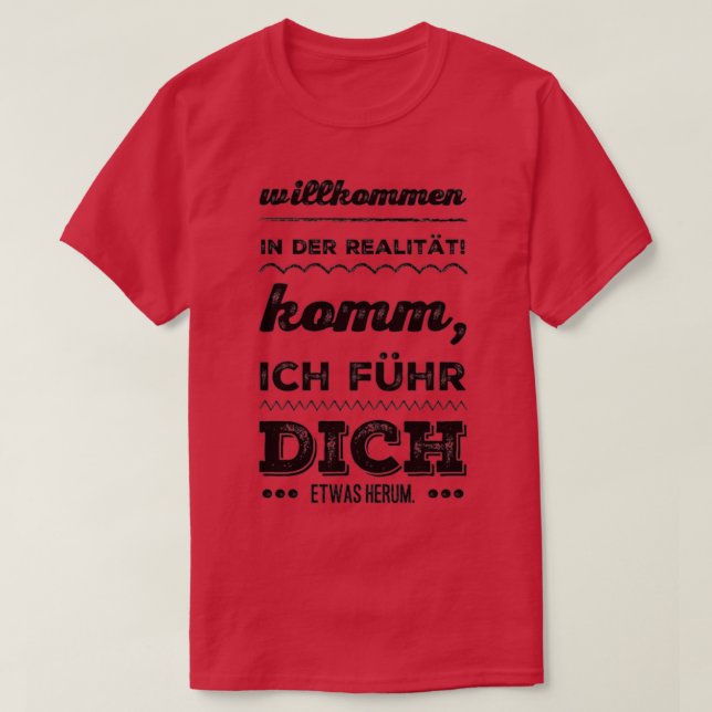 Camiseta Bienvenidos a la realidad 4 (Diseño del anverso)