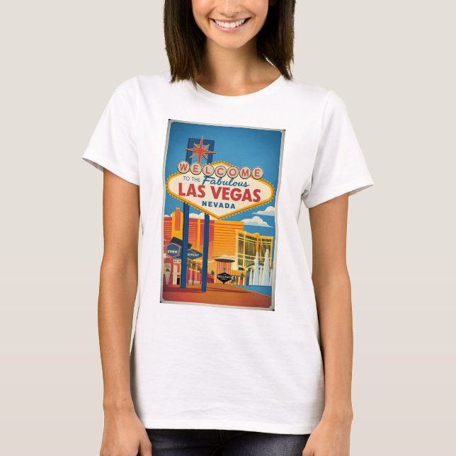 Camiseta Bienvenidos a las fabulosas Vegas Nevada (Anverso)