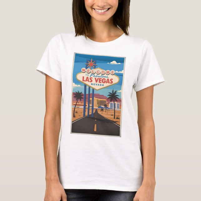 Camiseta Bienvenidos a las fabulosas Vegas Nevada (Anverso)