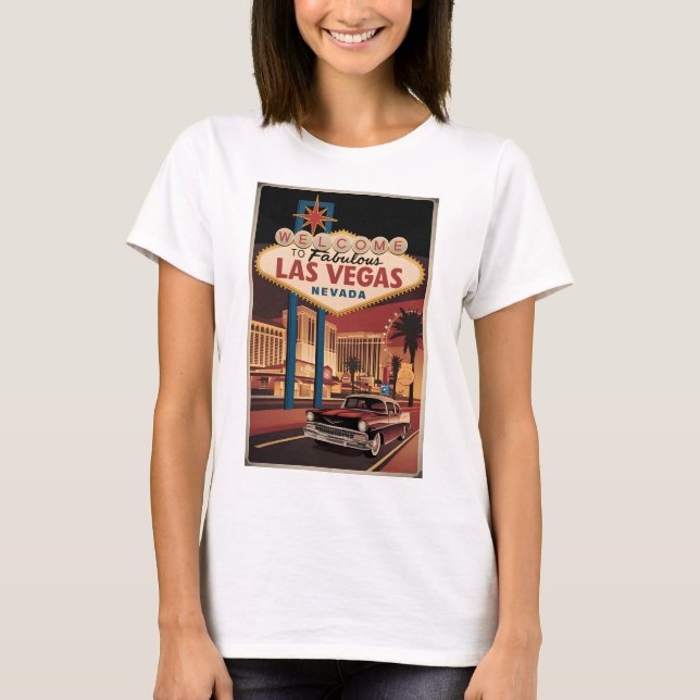 Camiseta Bienvenidos a las fabulosas Vegas Nevada (Anverso)