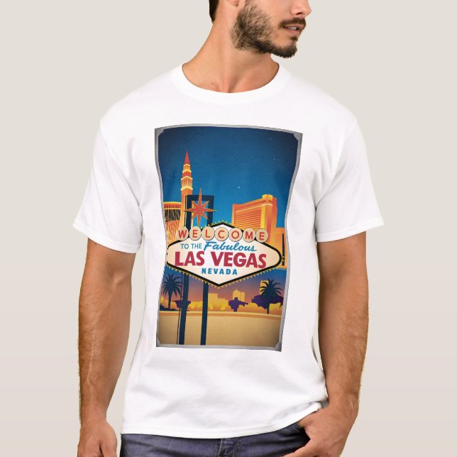 Camiseta Bienvenidos a las fabulosas Vegas Nevada (Anverso)