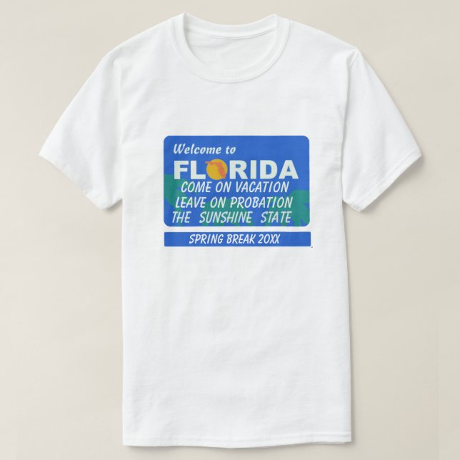 Camiseta Bienvenidos A Las Primavera De Florida (Diseño del anverso)