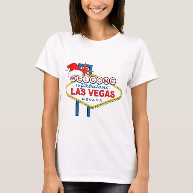 Camiseta Bienvenidos a los fabulosos Navidades de Las Vegas (Anverso)