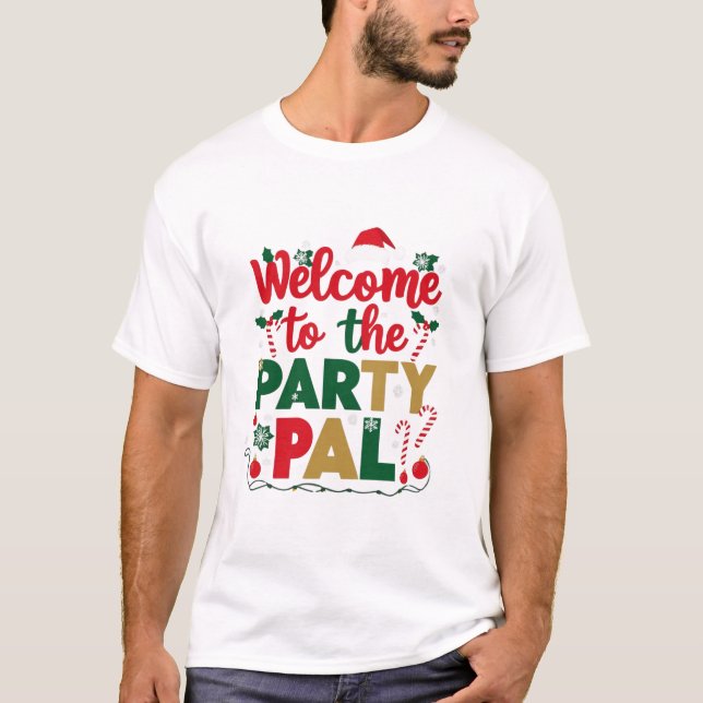 Camiseta Bienvenidos a los navidades Fiestas Pal (Anverso)