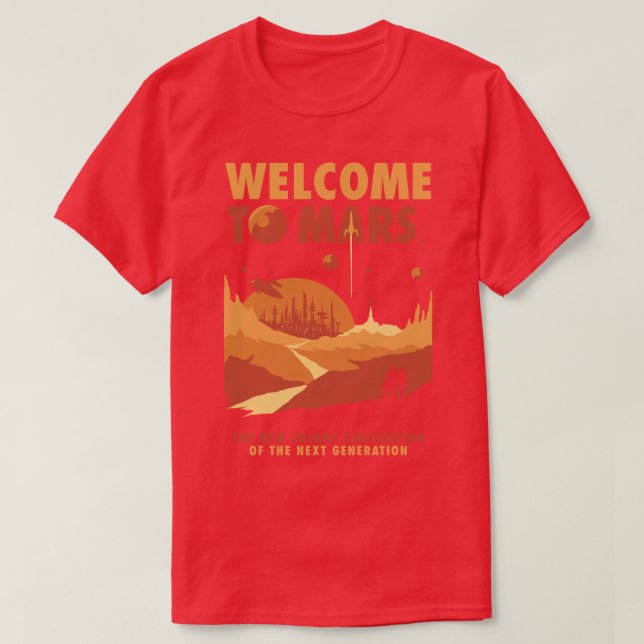 Camiseta Bienvenidos a Marte (Diseño del anverso)