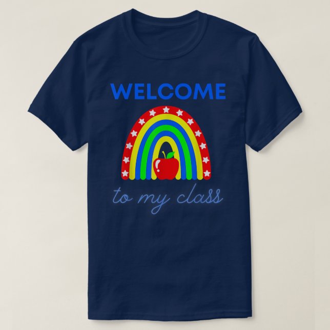 Camiseta Bienvenidos a mi ropa de clase para profesores (Diseño del anverso)