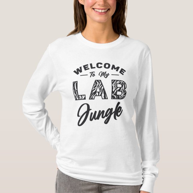 Camiseta Bienvenidos A Mi Técnico De Laboratorio De Laborat (Anverso)