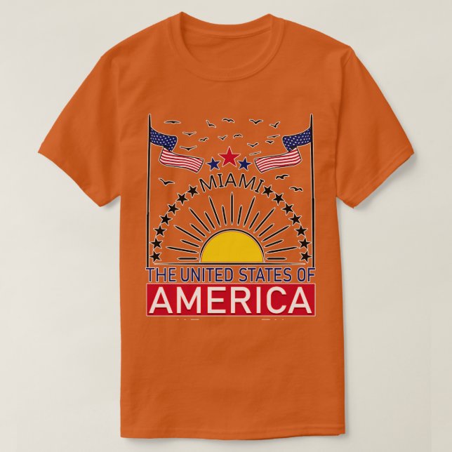 Camiseta Bienvenidos a Miami Bienvenidos a Florida (Diseño del anverso)