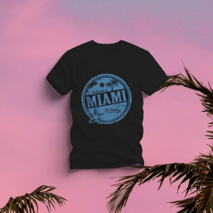 Camiseta Bienvenidos a Miami Florida - Viajes Retro Vintage
