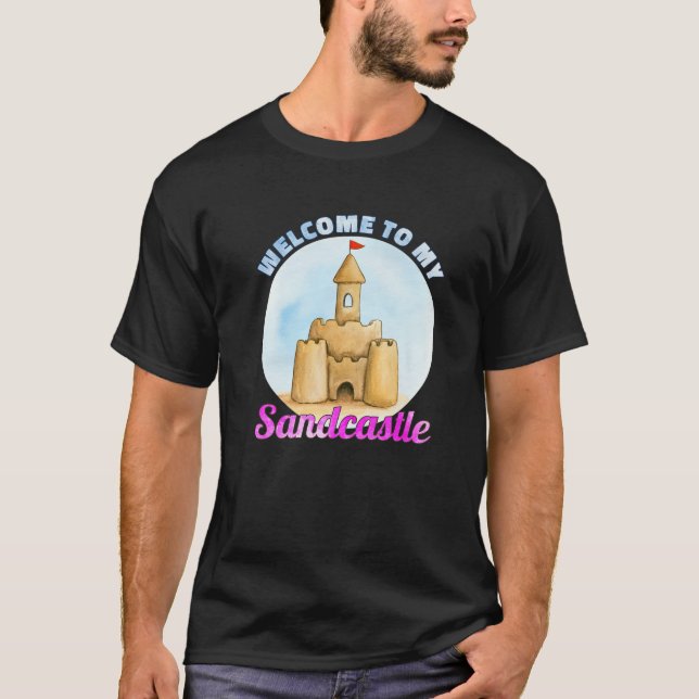 Camiseta Bienvenidos A Mis Castillos De Sandcastle (Anverso)