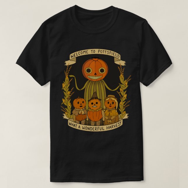 Camiseta Bienvenidos a Pottsfield, qué cosecha maravillosa (Diseño del anverso)