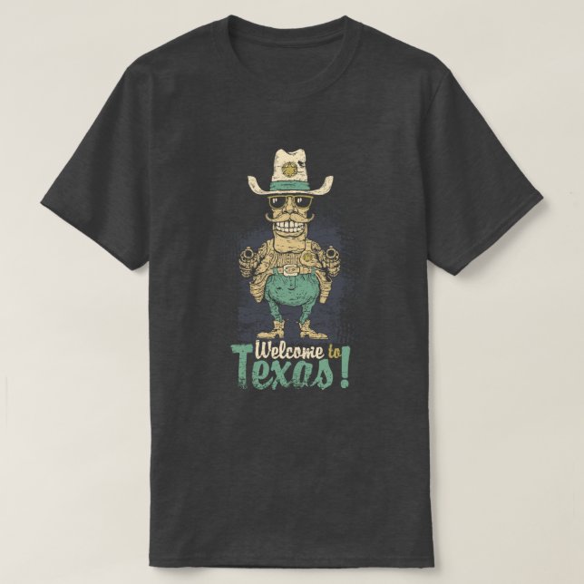 Camiseta Bienvenidos A Texas (Diseño del anverso)