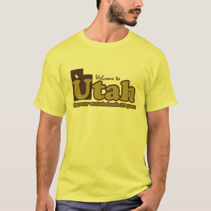 Camiseta Bienvenidos a Utah Parodia humorística "mr gracios