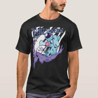Camiseta Bienvenidos Al Astronauta Estadounidense