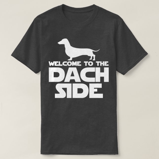 Camiseta Bienvenidos Al Dach Side Dachshund Lovers Funny Wi (Diseño del anverso)