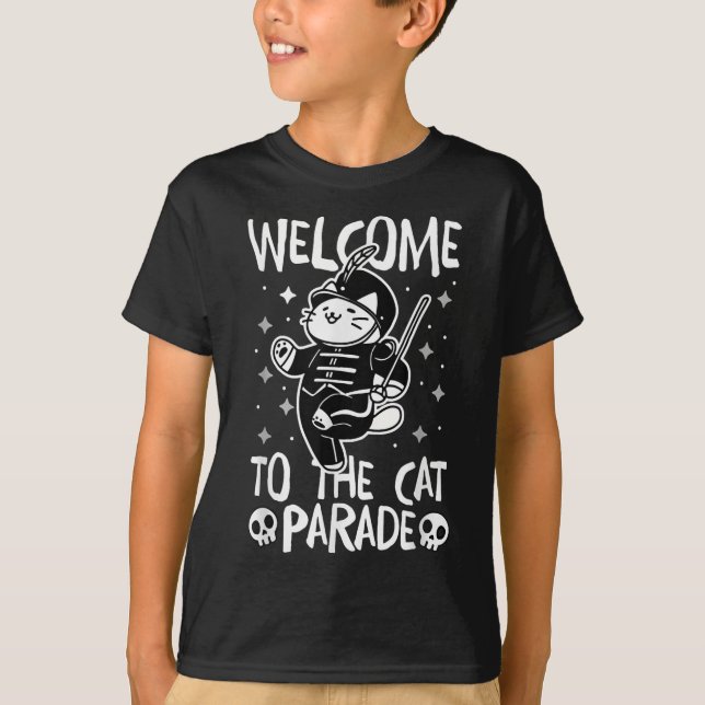 Camiseta Bienvenidos Al Desfile Del Gato (Anverso)