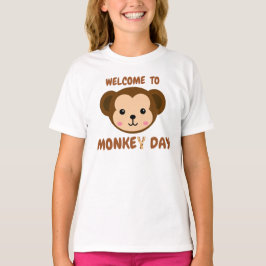 Camiseta Bienvenidos al Día del Mono.
