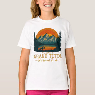Camiseta Bienvenidos al Embroidery Grand Teton National USA