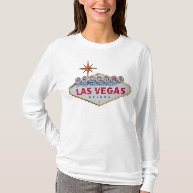 Camiseta Bienvenidos al Fabulous Las Vegas Long Sleeve Tee (Anverso)