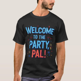Camiseta Bienvenidos al Fiesta Pal navidades negro