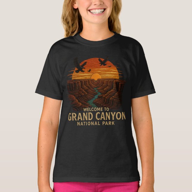 Camiseta Bienvenidos al Gran Cañón de Borroidery (Anverso)