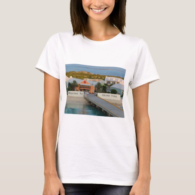 Camiseta "Bienvenidos al Gran Turco", fotografía, Caribe (Anverso)