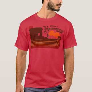 Camiseta Bienvenidos al Haddonfield Retro Horror de los 70