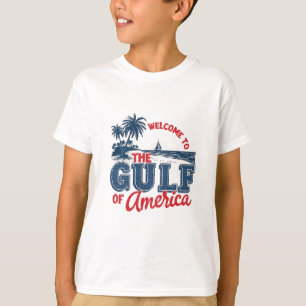 Camiseta Bienvenidos al México inmigrante del Golfo de Amér