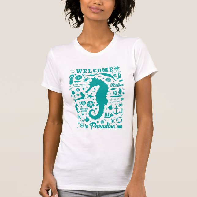 Camiseta Bienvenidos al paraíso (Anverso)