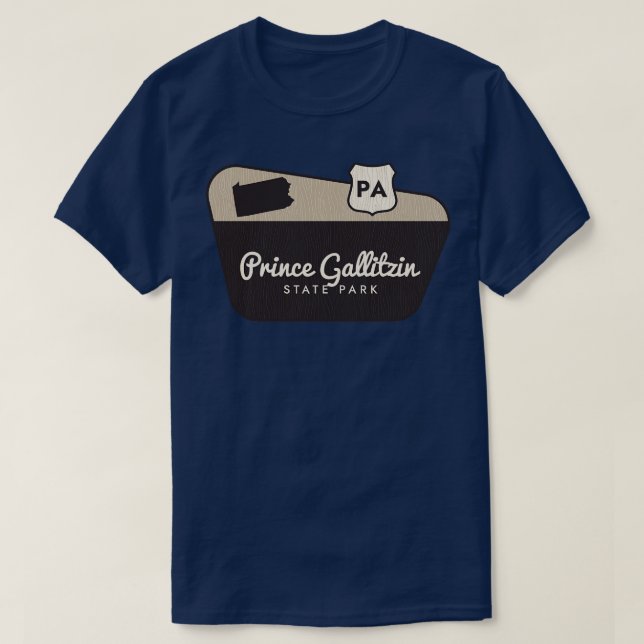 Camiseta Bienvenidos al Parque Estatal Prince Gallitzin Pen (Diseño del anverso)